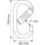 Camp - Mousquetons Oval Pro 3Lock 30kN